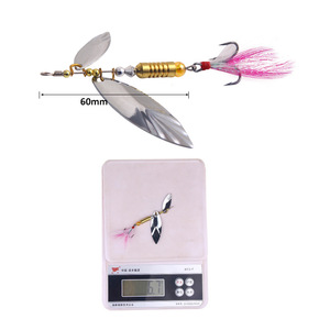 Leurre Spinner Xy-348 60mm 6.7g en métal en forme de feuille pour la pêche en eau douce - Product Image 1