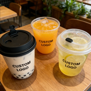 Vaso de Plástico Redondo de 90 mm y 32 oz para Té de Burbujas, Personalizado para Té con Leche y Boba - Product Image 4