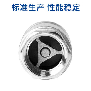 Clapet anti-retour Yuhuan DN25 50 en acier inoxydable, type vertical, pour pompes à eau et conduites - Product Image 3