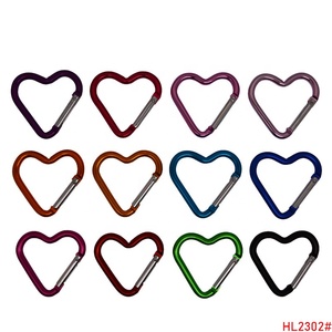 Biểu Tượng Tùy Chỉnh Nhôm Chất Liệu Hình Trái Tim Leo Núi Carabiner Clip Đa-Màu Kim Loại Mùa Xuân Snap Móc Nạp Móc Cho Ngoài Trời - Product Image 5