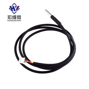 หัวต่อไมโครอัตโนมัติ Hongwei แบบ 2 3 4 5 ขา ตัวผู้ ตัวเมีย กันน้ำ IP68 สีดำ พร้อมสาย - Product Image 2