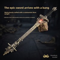 Épée de 30 cm Golden Tombstone inspirée du jeu Alden Ring, modèle en alliage, pièce de collection haut de gamme pour table de jeu