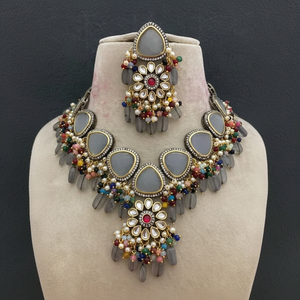 High Quality Choker Necklace Set South Indian Wedding Necklace Set Sabyasachi Inspired Kundan Jewelry Engagement <b>Gift</b> Necklace - Product Image 1