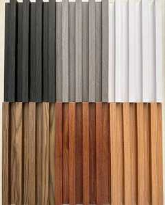 Lambrin <span class=keywords><strong>PVC</strong></span> WPC pannello di parete in legno colore interno decorazione della parete facile installazione pannelli murali - Product Image 2