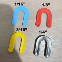 Cales en plastique Cales en fer à cheval 1/16 "1/8" Entretoises de carrelage Cales en U Outils de carrelage Système de nivellement de carrelage pour sol