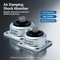 Isolateur de vibrations à amortissement pneumatique ALJ-87, support anti-vibrations à faible fréquence naturelle pour équipement de précision mobile