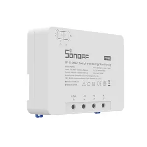 SONOFF POWR3 WiFi Smart DIY Switch 25A 5500W Power Metering Overload Protection Energy Saving eWelink APP Alexa Voice Conrol