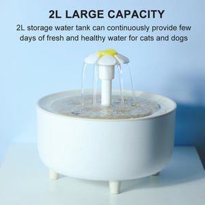 Pet Đài Phun Nước 2L Con Chó Uống Đài Phun Nước USB Sạc Bông Bộ Lọc Vòi Nước Kit Tự Động Power Off Mèo Nước Dispenser - Product Image 5