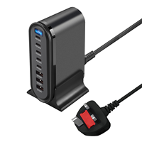 Adaptateur de charge de bureau écologique 600W LED GaN USB C PD3.1 5 ports QC 3.0 SCP, station de charge portable pour joueurs