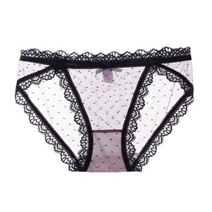 Kadının şeffaf dantel Panteis seksi See-through Mesh Bikini sevimli genç kız şık iç çamaşırı sıcak nefes pantolon - Product Image 6
