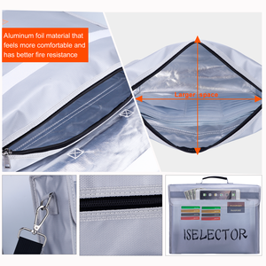 Yihuaxing A4 Grootte Huis En Kantoor Brandwerende Tas Grote Brandwerende Map Met Digitale <span class=keywords><strong>Code</strong></span> Slot Voor Bestanden En Geld - Product Image 2