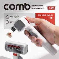 Nouvelle brosse démêlante transfrontalière pour animaux de compagnie, peigne à picots pour chiens et chats, pour l'élimination des poils flottants