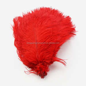 Vente en gros de plumes d'autruche pelucheuses teintes de 20 à 25cm pour l'artisanat et le mariage, vase de carnaval, décorations pour événements et fêtes - Product Image 4