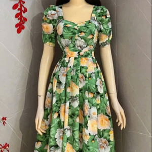 Camisa Estampada de Manga Corta para Mujer, Dulce y Moderna, Vestido Casual de Manga Corta para Mujer - Product Image 6