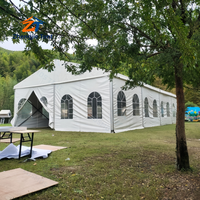 Tente d'exposition en PVC 20x30 pieds, structure en alliage d'aluminium, auvent imperméable résistant aux UV pour salons professionnels, événements extérieurs, mariages et marchés