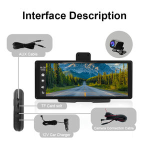 Pantalla táctil Carplay-Cámara de salpicadero de 9,3 pulgadas Soporte inalámbrico CarPlay <span class=keywords><strong>Android</strong></span> <span class=keywords><strong>Auto</strong></span> con 2CH 1080p DVR - Product Image 3