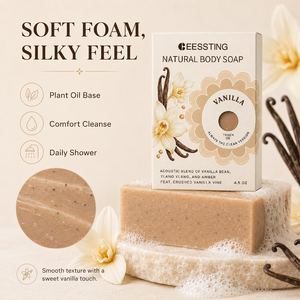 Custom Logo Natural Plant Removal Glowing Handmade Bath <b>Soap</b> Skin Whitening Deep Cleansing Exfoliating Vanilla Bar <b>Soap</b> for Wome - Product Image 3