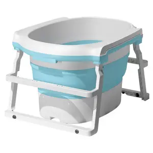 बच्चों के लिए फोल्डेबल बेबी बाथटब बेबी बाथ टब कोलैप्सेबल पोर्टेबल प्लास्टिक, ETYT01 कार्टन TPE और PP के बच्चों के लिए पोर्टेबल फोल्डिंग