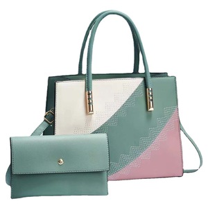 High Quality 2 Pcs Fashion Lady Shoulder Crossbody <b>Bag</b> Wholesale Pu Leather Casual Crossbody Women Tote <b>Bag</b> Handbag Set - Product Image 2