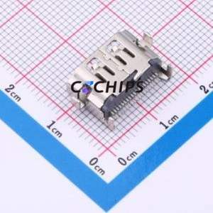 HDMI-GD-116PWB HDMI Connector SMD Connector ( Connector Type: HDMI-A )( Gender: Female )( Total Number of PINs: 19P ) - Product Image 2