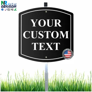 Señales de Tráfico de Seguridad de Aluminio Blancas y Negras de PVC Plástico Reflectante, Señales de Advertencia para Estacionamiento en la Calle, Diseño Personalizado al por Mayor - Product Image 1