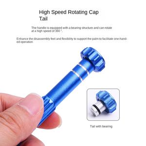 5-in-1 DIY Hex Bit <strong>Screwdriver</strong> Set All-Metal Red Apple Mobile Phone Disassembly Tool Multi-Function WJGJ-0001 9.6cm - Product Image 3