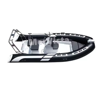 Bateau semi-rigide de luxe gonflable RIB480 de 16 pieds, bateau de patrouille haute vitesse, tube Hypalon/PVC, plongeur