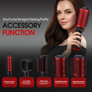 Juego de cepillos eléctricos para el cabello Dsp 5 en 1, multifuncional, alisador, rizador y voluminizador con accesorios para todo tipo de cabello - Product Image 3