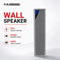 Speaker Kolom PA Outdoor 25W Tahan Air, Pemasangan di Dinding, Loudspeaker 3 Inch untuk Area Komersial dan Publik