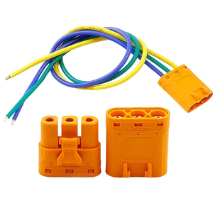 LCC30-M LCC30-F Silver Plated Copper MR60 Lock Crimp Connector 50A 12AWG 14AWG Agricultural <b>Drone</b> Lithium Battery Custom Harness - Product Image 1
