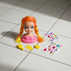 Pocket Size High Quality Vinyl Styling Head Sticker Brush Comb Set <b>Silicone</b>-Vinyl Body <b>Window</b>-Box Packed Retail Supply - Product Image 1