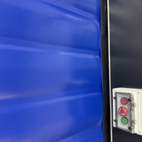 Porte rapide à isolation thermique flexible, sur mesure et personnalisable en couleur, porte automatique isolante à grande vitesse pour entrepôt frigorifique