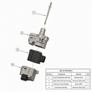 Moteur d'actionneur de soupape solénoïde de turbocompresseur MANER 06K145725R 06K145725T compatible avec Audi A3, Seat Leon, VW Golf 2.0L, pièce de rechange pour moteur - Product Image 5