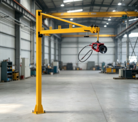 Bras de support télescopique personnalisé, longueur 180 °   Machine de soudage à colonne rotative de 5 m, à faible consommation d'énergie, pour la fabrication électrique