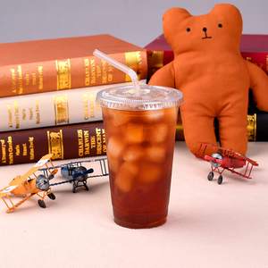 Preço de Fábrica Copo Plástico Transparente Descartável em Forma de U de 14, 16, 24 oz para Suco, Smoothie, Milkshake e Bubble Tea com Tampa de Domo - Product Image 5