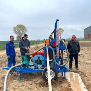 Machine de forage de puits d'eau portable 200m, prix usine, machine de forage hydraulique pour travaux souterrains - Product Image 3