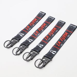 Professional Custom Sports Club Merchandise Championship Anniversary Souvenirs Personalized Logo Polyester Keychain <b>Lanyards</b> - Product Image 1