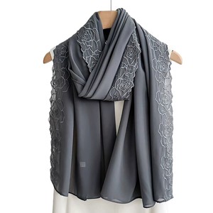 ฮิญาบพิมพ์ลายมุสลิมอิสลามสำหรับผู้หญิงฮิญาบโมดอลขนาดใหญ่ฮิญาบฮิญาบผ้าโพกหัวแบบพรีเมี่ยม - Product Image 2