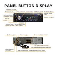 Autoradio simple DIN pour bus, lecteur DVD de haute qualité, fabrication de qualité supérieure, vente, USB/FM/AUX/AM/24V/BT, musique audio, robuste