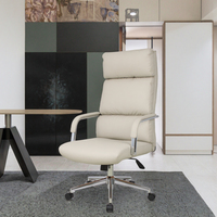 Chaise de bureau exécutive contemporaine en tissu, confortable, avec dossier inclinable, pliable, ergonomique, pour l'étude et l'ordinateur à domicile