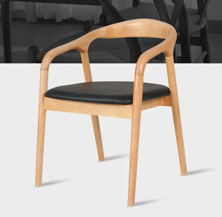 Mobiliário doméstico várias cores, cadeiras empilháveis personalizadas de madeira sólida cadeiras de vento restaurante sala de jantar móveis