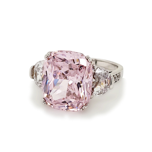 أعلى مستوى حجر كريم زركون لامعة خاتم cz في الفضة ماس وردي مجوهرات - Product Image 3