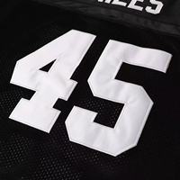 Maillot de football américain personnalisé en twill avec logo et numéro d'équipe, sublimation, maille polyester, pour jeunes et adultes, vente en gros