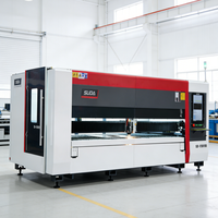 Machine de découpe laser à fibre 6000W avec couvercle pour aluminium et acier inoxydable, haute précision 1530