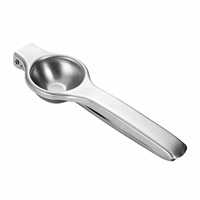 Pabrik Dingyong OEM/ODM Alat Peras Lemon Stainless Steel Portabel Besar Berkualitas Makanan, Desain Peras Buah Manual yang Tebal untuk Dapur