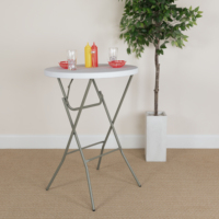 Meilleur prix pour une table de bar haute ronde en plastique de 80 cm, fournisseur en Chine