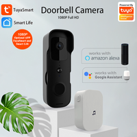 Suoboot Meilleur sonnette extérieure WIFI Batterie Interphone Smart Life Sonnette sans fil Plastique ABS avec caméra Étanche Cloud 5