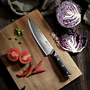 Ensemble de couteaux de <span class=keywords><strong>cuisine</strong></span> personnalisés Couteau de <span class=keywords><strong>cuisine</strong></span> japonais de luxe en Damas Couteau de chef en acier à haute teneur en carbone Ultility VG10 - Product Image 6