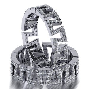 Haute qualité 10k/14k/18k laboratoire cultivé jaune/blanc/or Rose bague de fiançailles de mariage bagues en diamant de luxe taille diamant incrustation réglage - Product Image 4