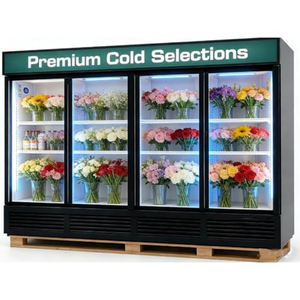 Vitrine verticale commerciale pour fleurs, 2 portes, type de refroidissement, congélateur de préservation florale - Product Image 6